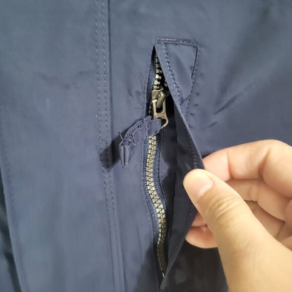 Lands' End Boys Squall Jacket  Size Medium 10-12 Blue *NO LINER - Picture 6 of 16